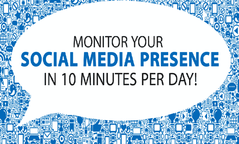 ¿Cómo monitorear tu presencia en las redes sociales en 10 minutos?  - Gráficos de información