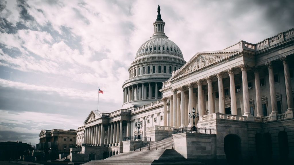 Imagen del edificio del Capitolio de los Estados Unidos donde se debatirá el proyecto de ley de los Estados Unidos.