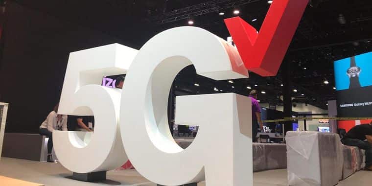 Verizon "lidera" a todos los operadores de EE. UU. en disponibilidad de mmWave 5G con un 0,8 %