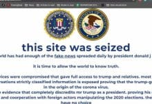 El sitio web de Trump fue desfigurado con la afirmación de que el administrador de Trump creó el coronavirus