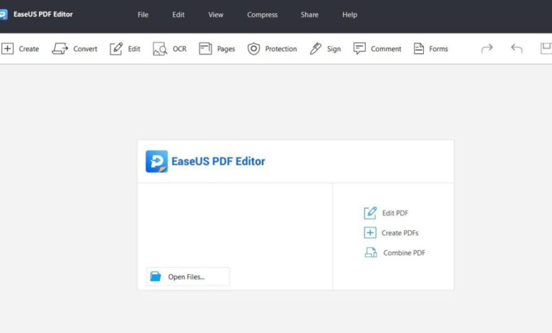 EaseUS PDF Editor interface