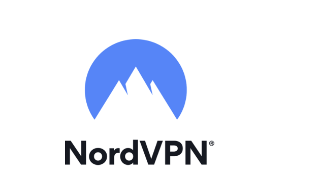 Ilustración del logotipo de NordVPN en la parte superior y descripción del texto de NordVPN en la parte inferior.