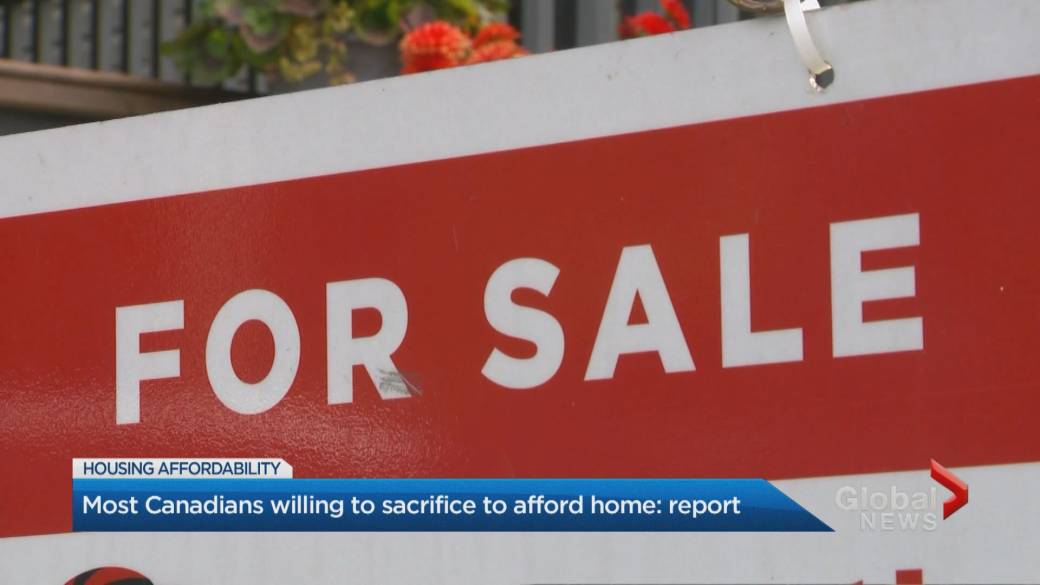 Haga clic para reproducir el video: 'Se espera que los compradores de viviendas sacrifiquen más'
