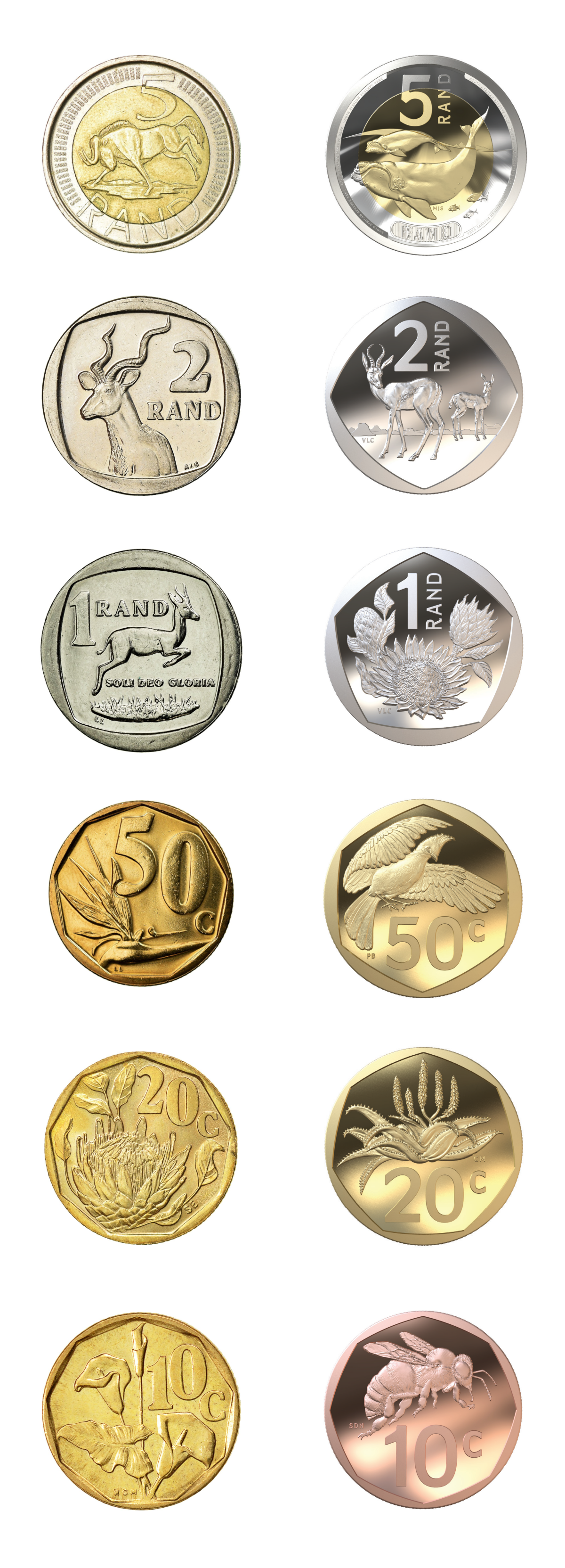Echa un vistazo a las nuevas monedas SA de enero