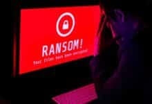 Ransomware attack on a computer